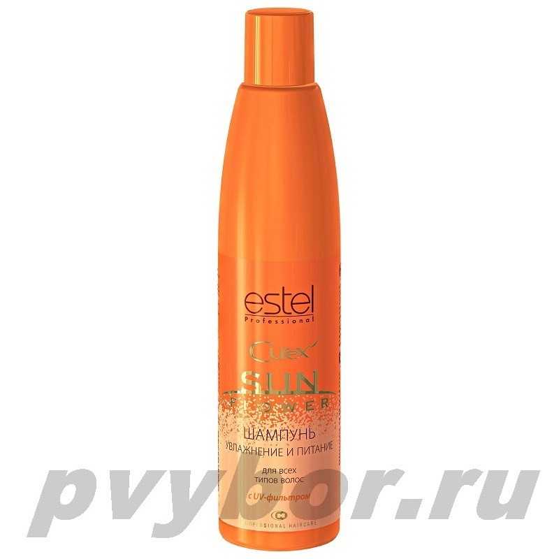 Шампунь Увлажнение и питание с UV-фильтром для всех типов волос CUREX SUNFLOWER (300 мл) ESTEL