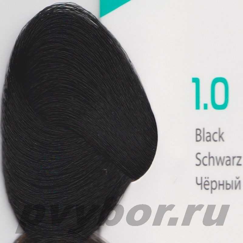 HY 1.0 Черный Крем-краска для волос с Гиалуроновой кислотой серии “Hyaluronic acid”, 100мл, Kapous, Италия
