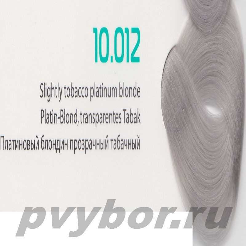 HY 10.012 Платиновый блондин прозрачный табачный Крем-краска для волос с Гиалуроновой кислотой серии “Hyaluronic acid”, 100мл, K