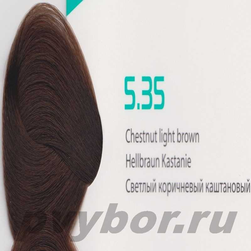 HY 5.35 Светлый коричневый каштановый Крем-краска для волос с Гиалуроновой кислотой серии “Hyaluronic acid”, 100мл, Kapous, Итал