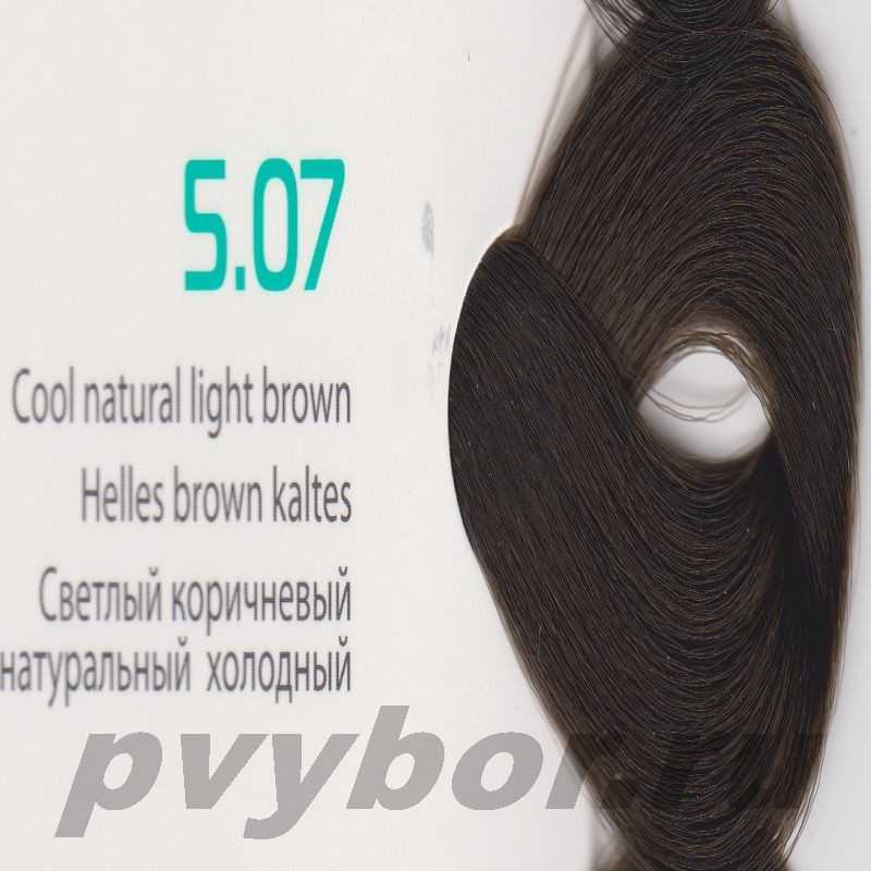 HY 5.07 Светлый коричневый натуральный холодный Крем-краска для волос с Гиалуроновой кислотой серии “Hyaluronic acid”, 100мл, Ka