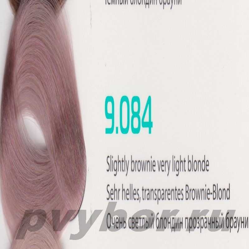 HY 9.084 Очень светлый блондин прозрачный брауни Крем-краска для волос с Гиалуроновой кислотой серии “Hyaluronic acid”, 100мл, K