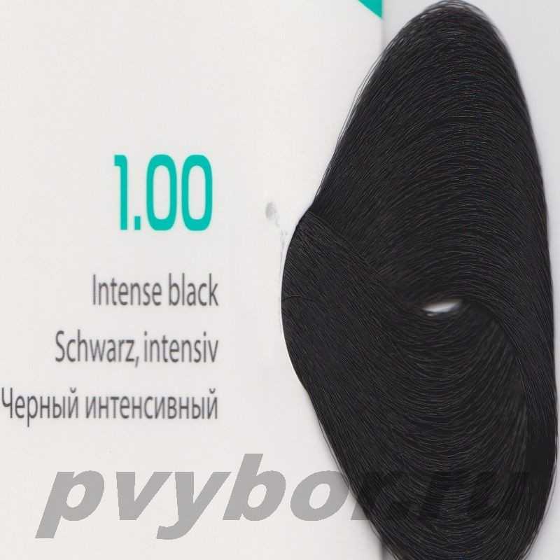 HY 1.00 Черный интенсивный Крем-краска для волос с Гиалуроновой кислотой серии “Hyaluronic acid”, 100мл, Kapous, Италия