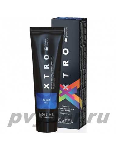 Пигмент прямого действия для волос XTRO BLACK Синий, 100 мл, ESTEL