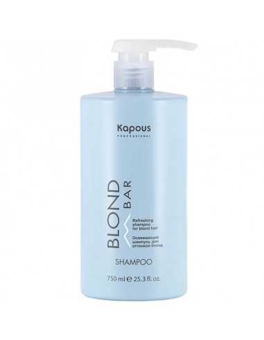 Освежающий шампунь для волос оттенков блонд серии “Blond Bar”, 750 мл, Kapous